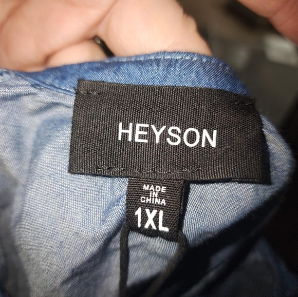 Denim dress with open back size XL - Picture 4 of 5